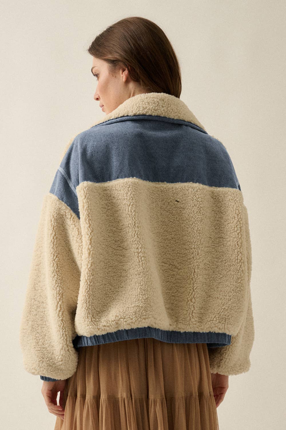 Livi Sherpa Fleece and Denim Jacket