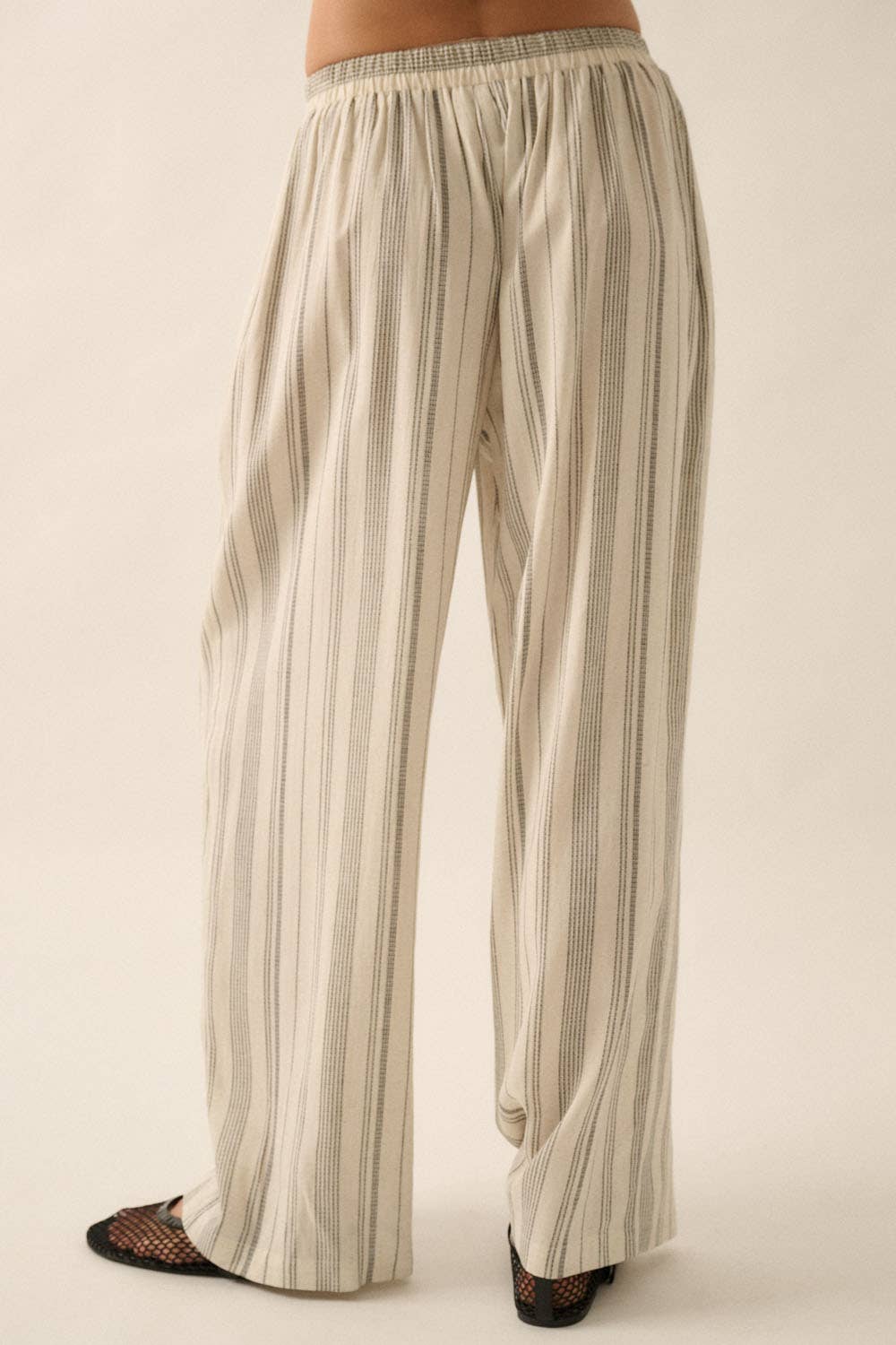 Casey Striped Wide-Leg Pants
