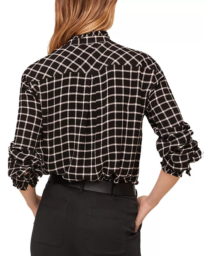 Bella Dahl Button Down Shirt with Ruffle Edges