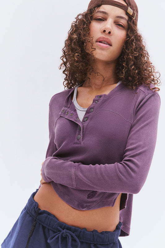 Free People Cool Down Solid Crew