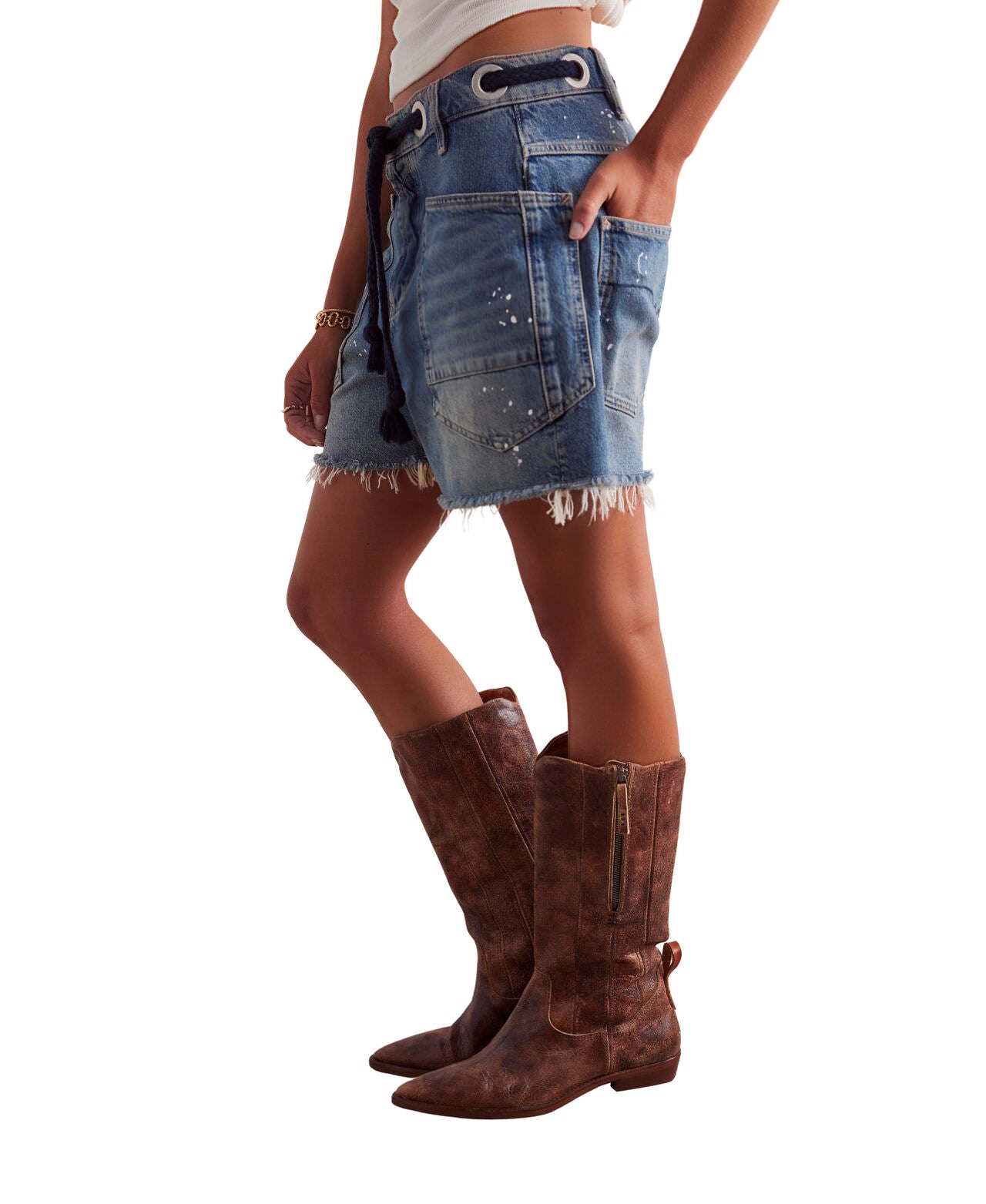 Free People Moxie Barrel Shorts