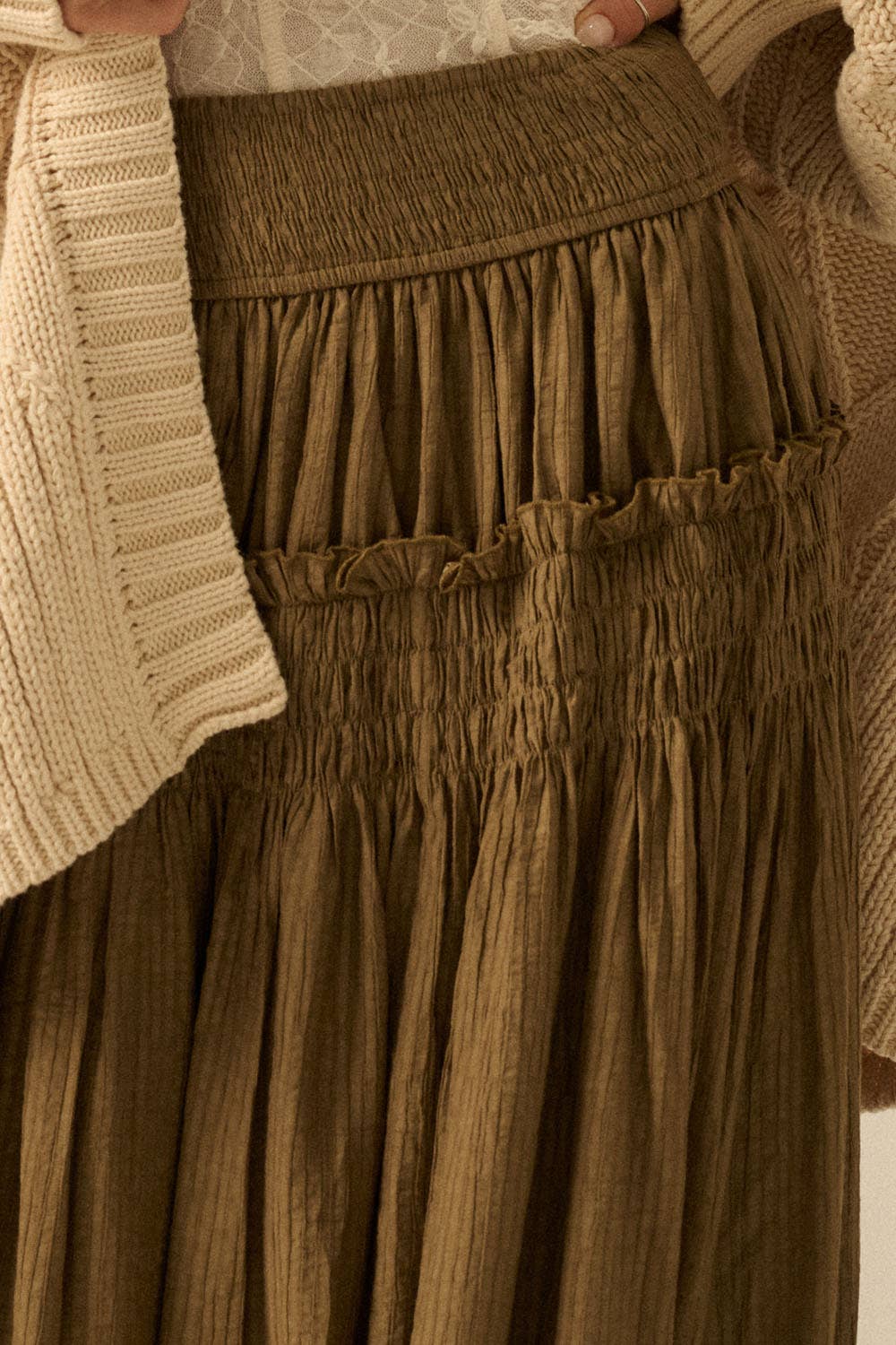 Greta Drop-Waist Maxi Skirt