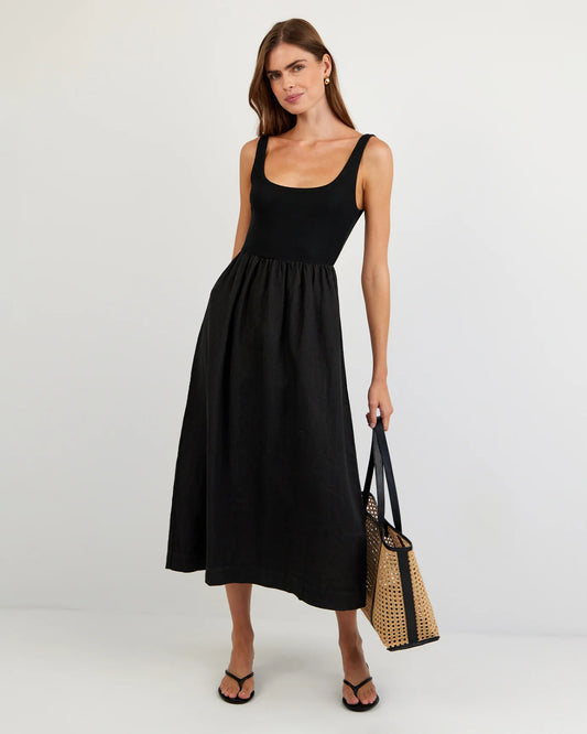 Bella Dahl Sleeveless Knit Combo Dress