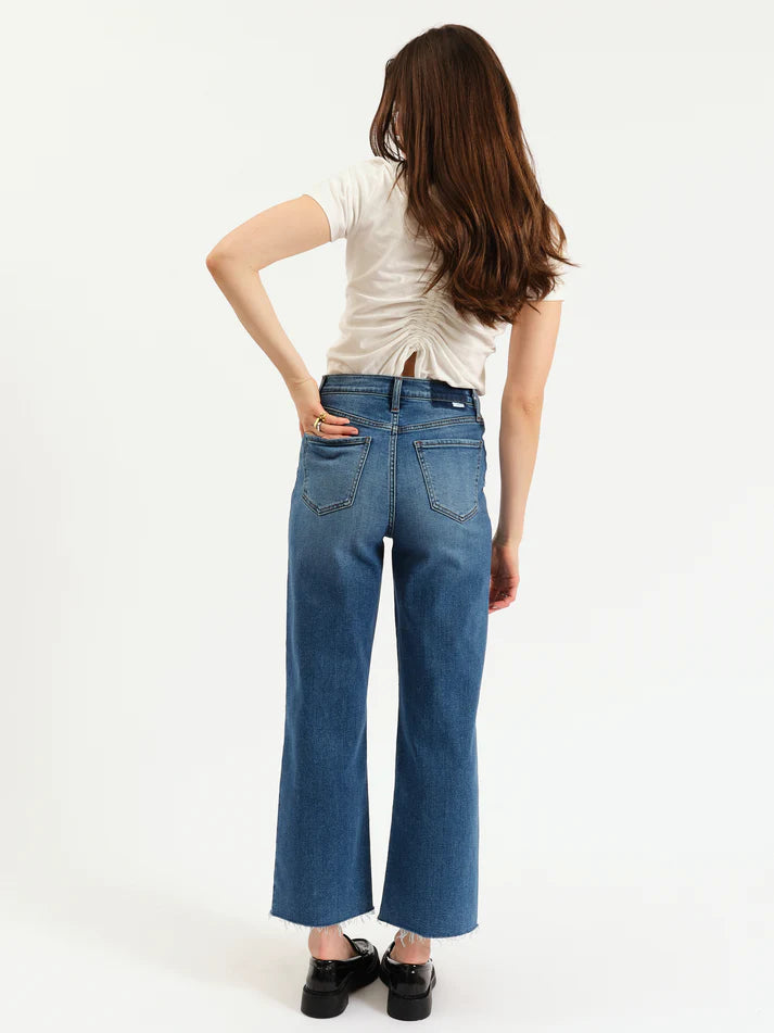 Daze Denim Pleaser High Rise Wide Ankle Jean