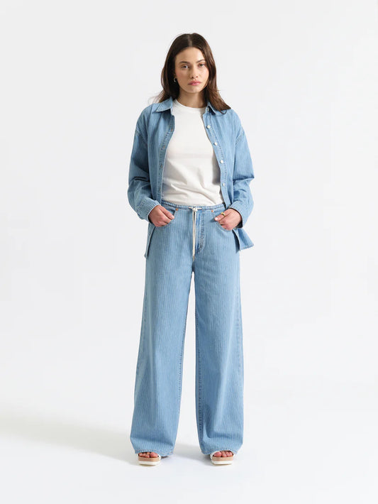 Daze Denim Madison Mid Rise Wide Leg