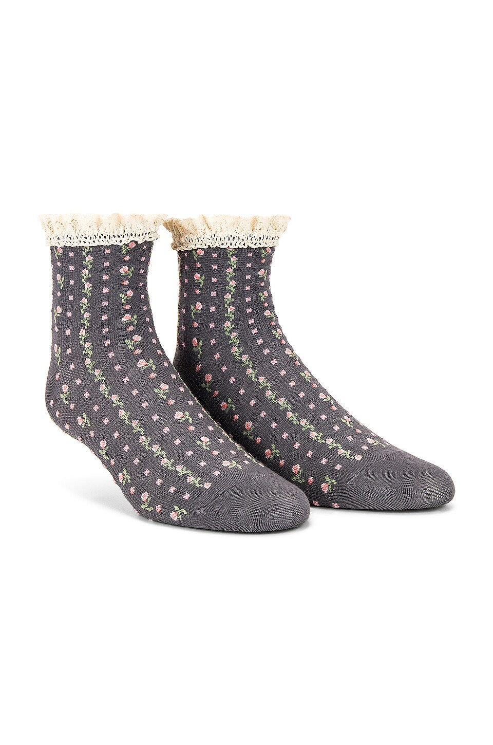 Free People Rosebud Waffle Knit Ankle Socks