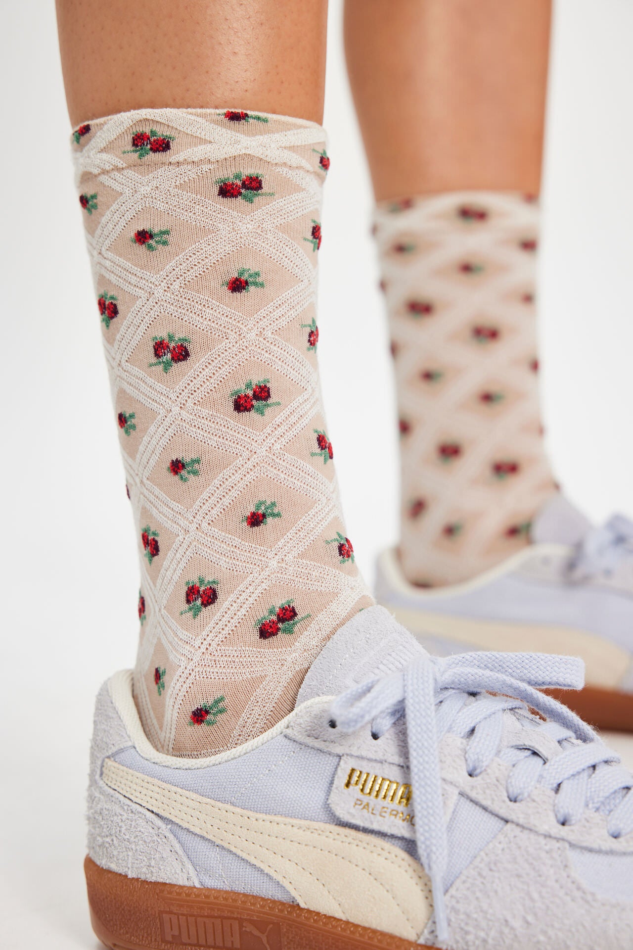 Free People Floral Jacquard Trouser Sock