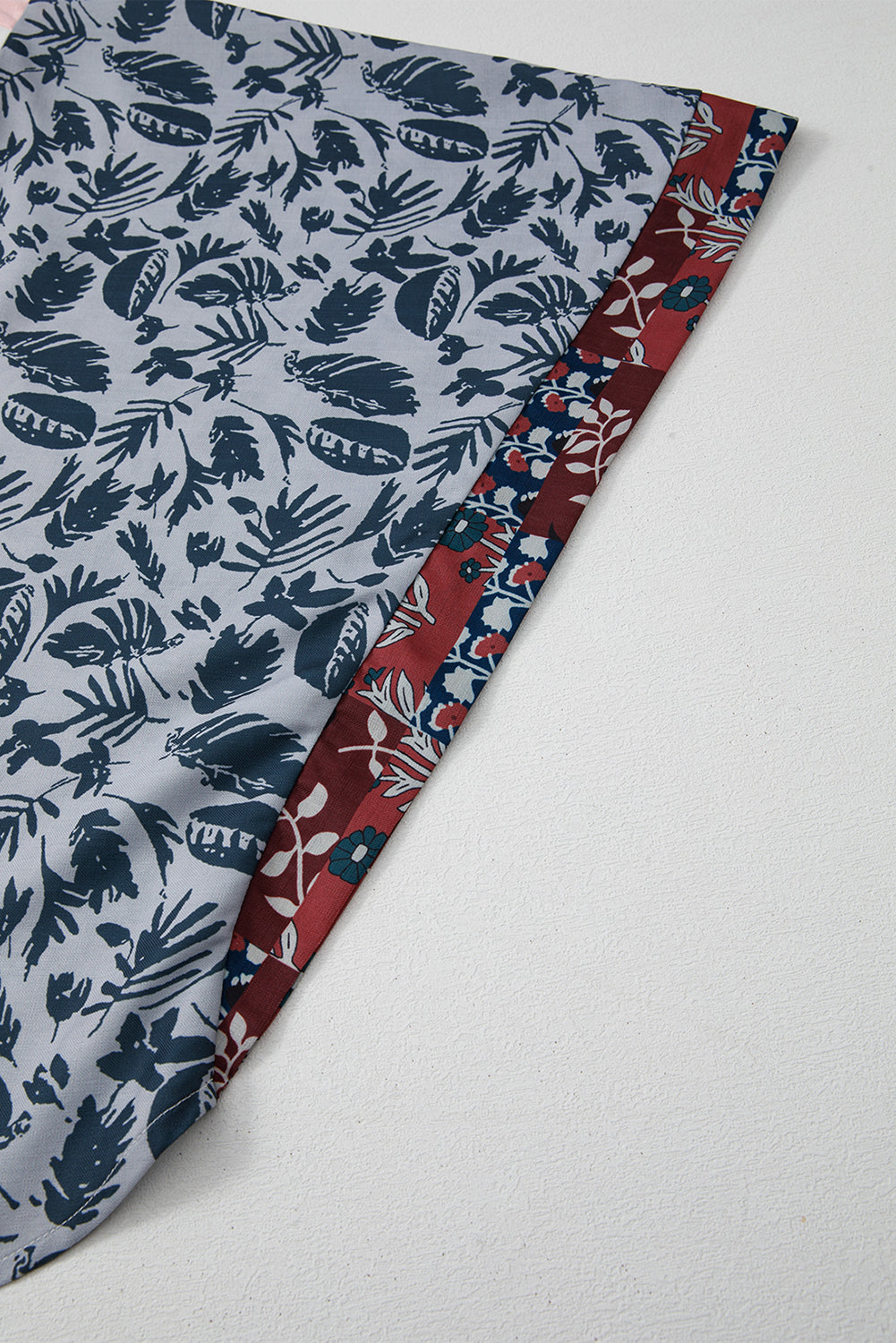 Patchwork Sleeve Peace Desert Graphic Top