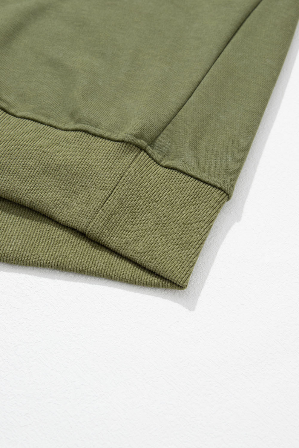 Washed Snap Button Pullover Sweatshirt
