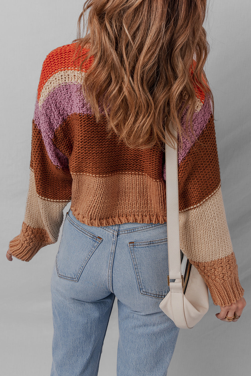 Haylie Knitted Colorblock Sweater