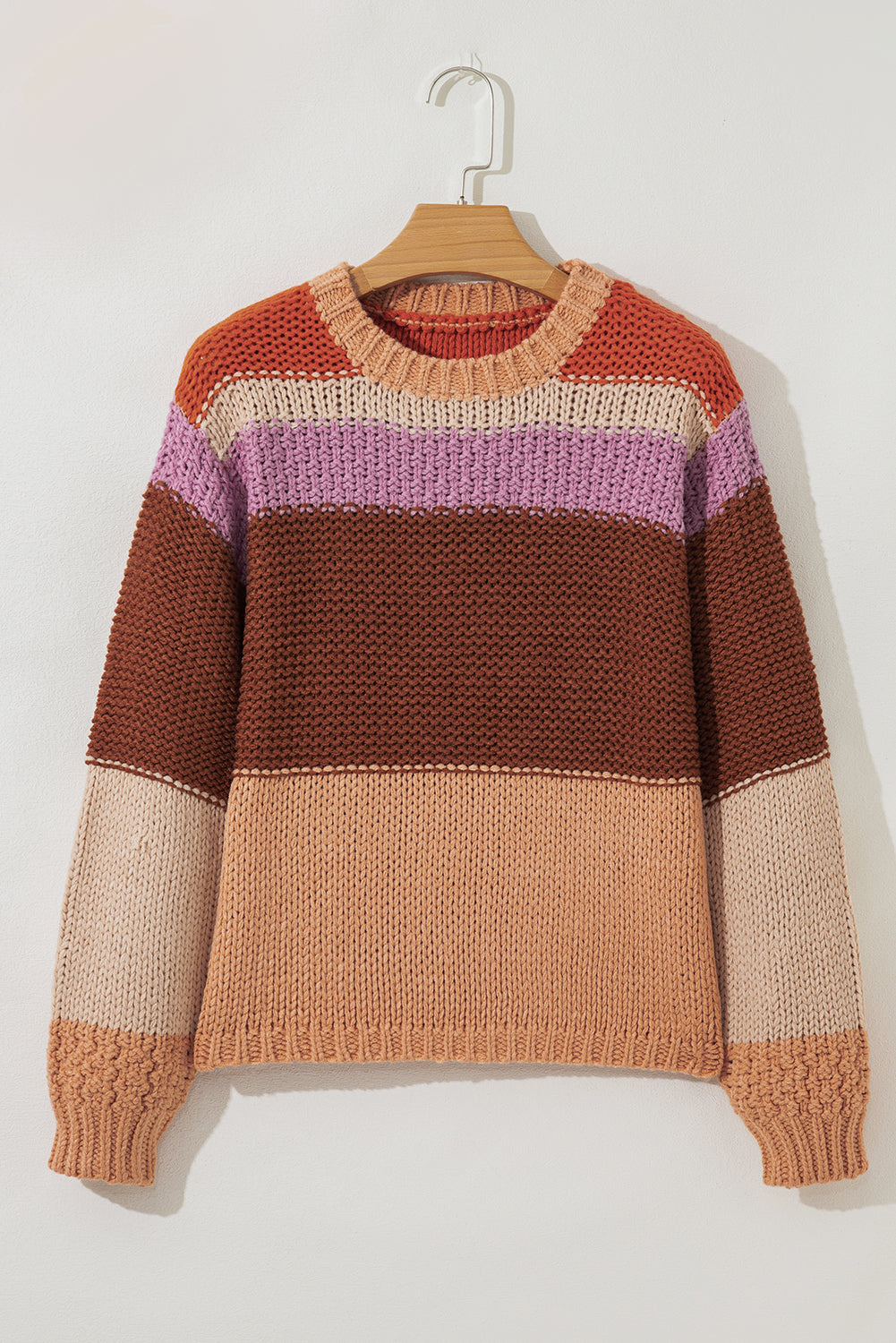 Haylie Knitted Colorblock Sweater