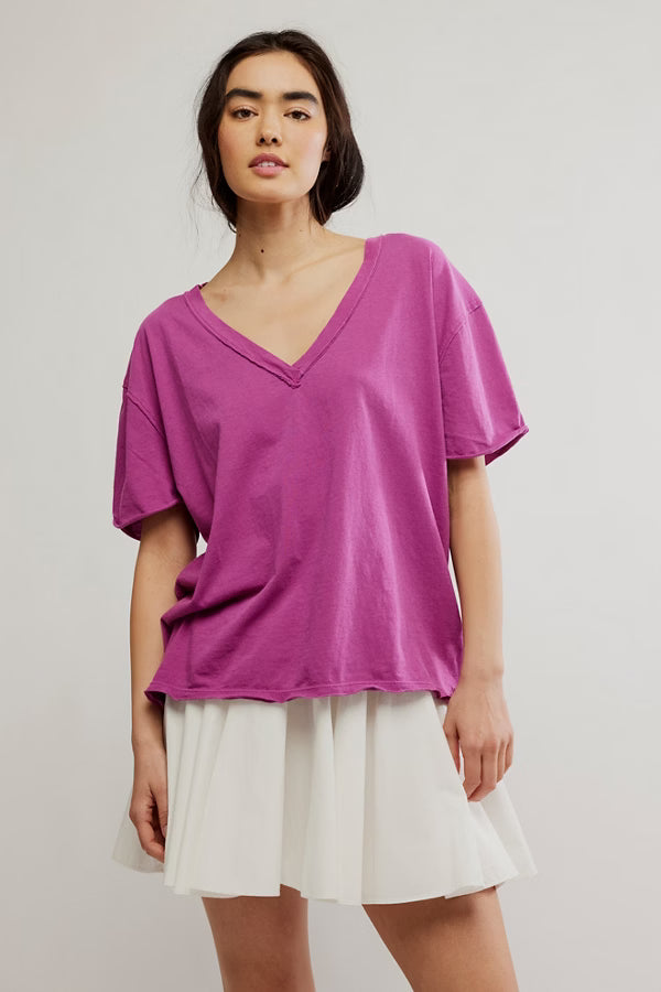 Free People Nina Tee V-Neck