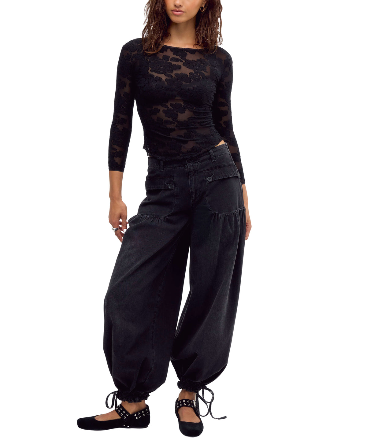 Free People Night Shift Layering Top