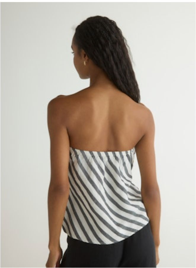 Bella Dahl Bias Strapless Top