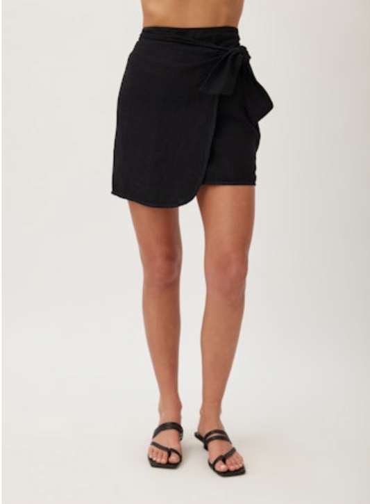 Bella Dahl Wrap Sarong Mini Skirt