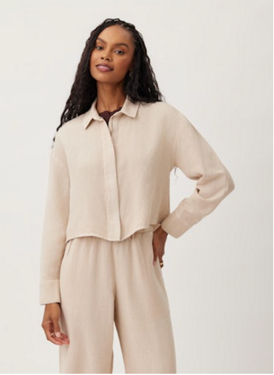 Bella Dahl Oversized Cropped Shacket