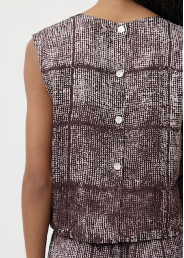 Bella Dahl Boxy Button Back Top