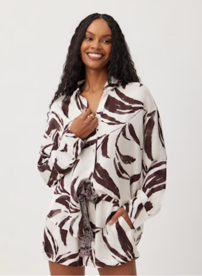 Bella Dahl Contrast Oversize Button Down