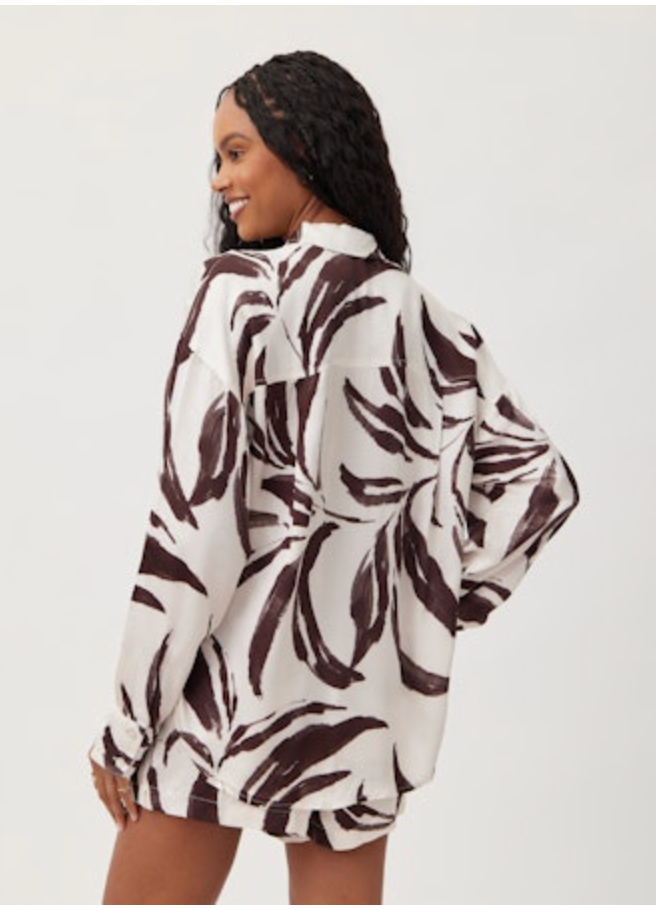 Bella Dahl Contrast Oversize Button Down