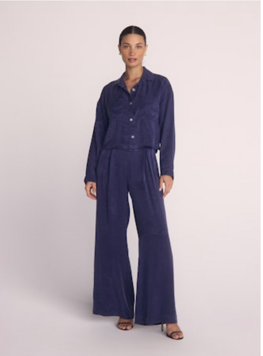 Bella Dahl Pull-On Inverted Pleat Wide Leg Pants