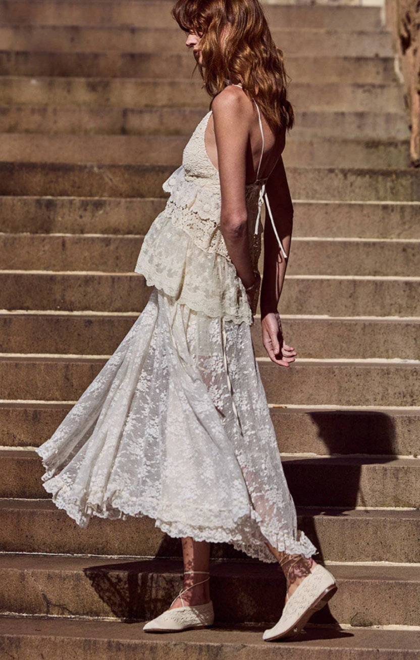 Spell Labyrinth Lace Maxi Skirt