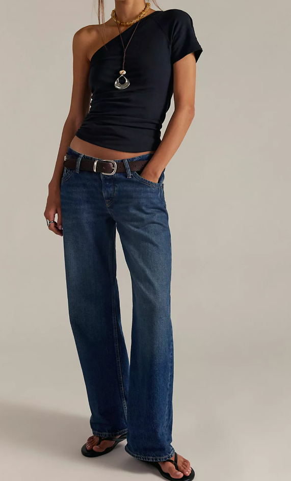 Free People Tennessee Low-Rise BF Jeans