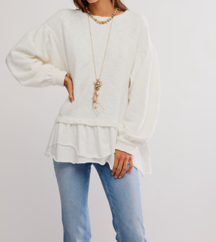 Free People Maddie Long Sleeve Knit Top
