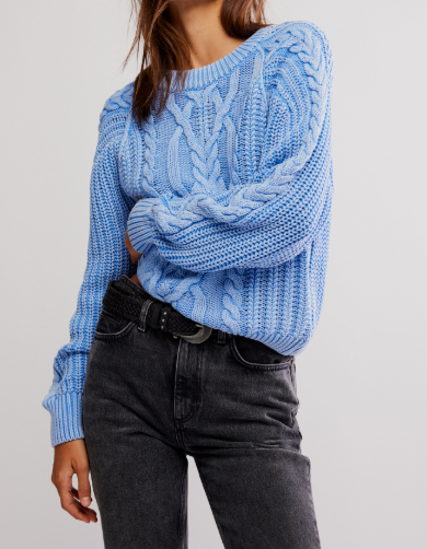 Free People Frankie Cable Sweater