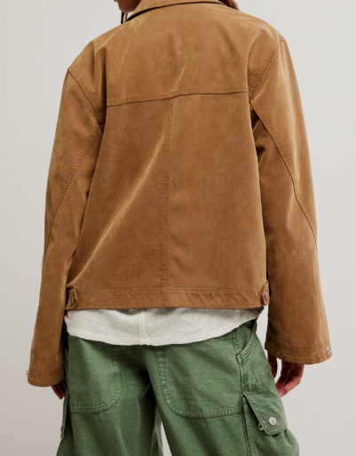 Free People Blair Vegan Suede Jacket