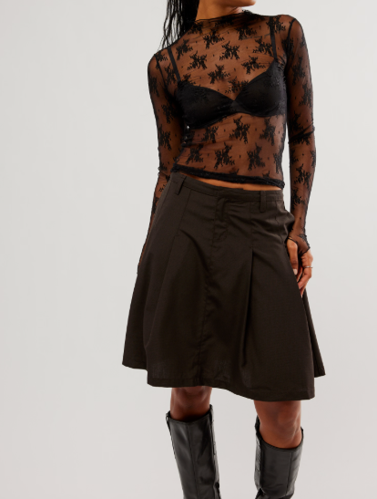 Free People Two Tone Lady Lux Layer Top