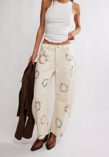 Free People Good Luck Printed Pant