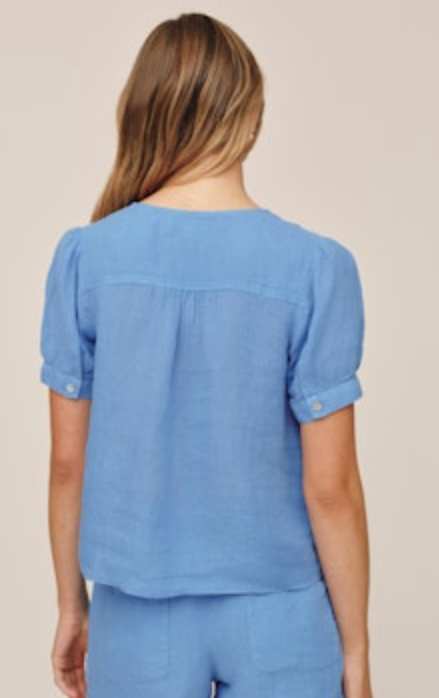 Bella Dahl Short Sleeve Flowy Pullover Top