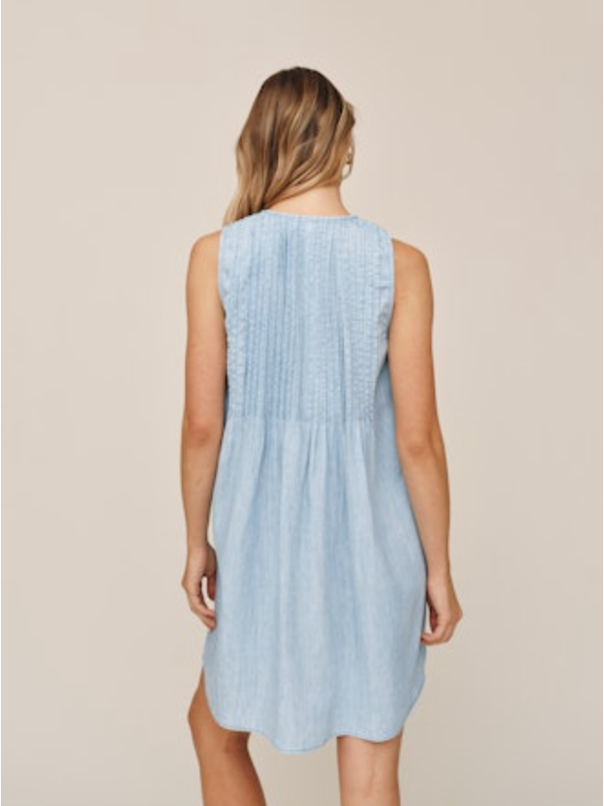 Bella Dahl Sleeveless Pintuck Dress