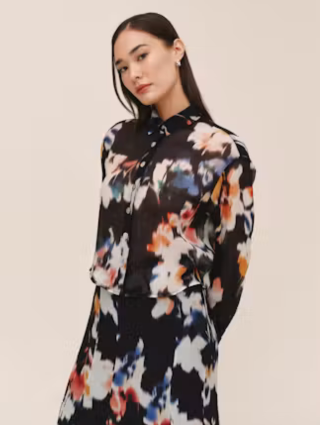 Bella Dahl Long Sleeve Boxy Crop Shirt