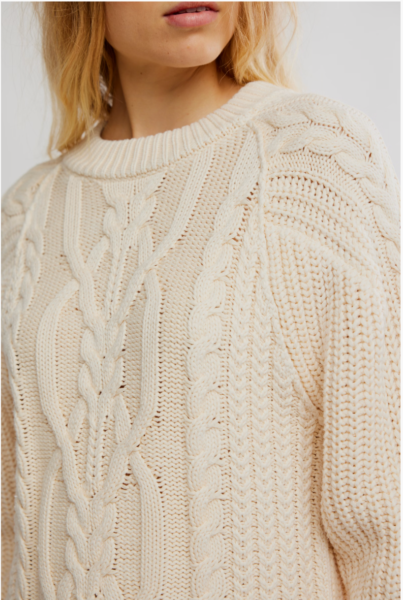 Free People Frankie Cable Sweater