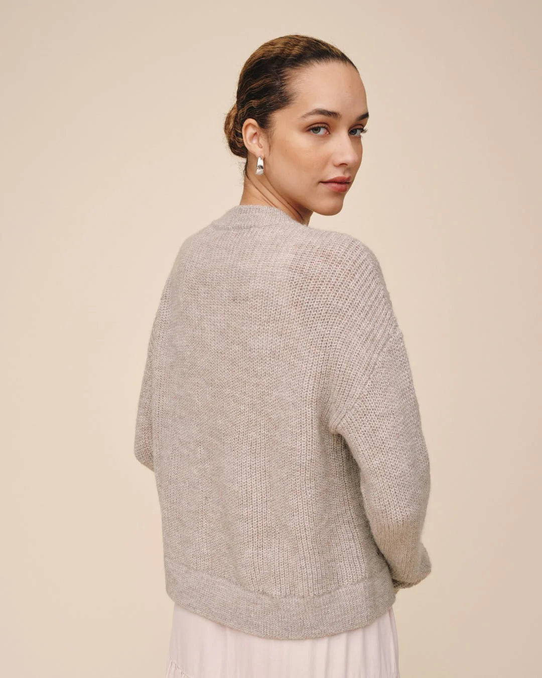 Bella Dahl Beaded Crew Neck Sweater