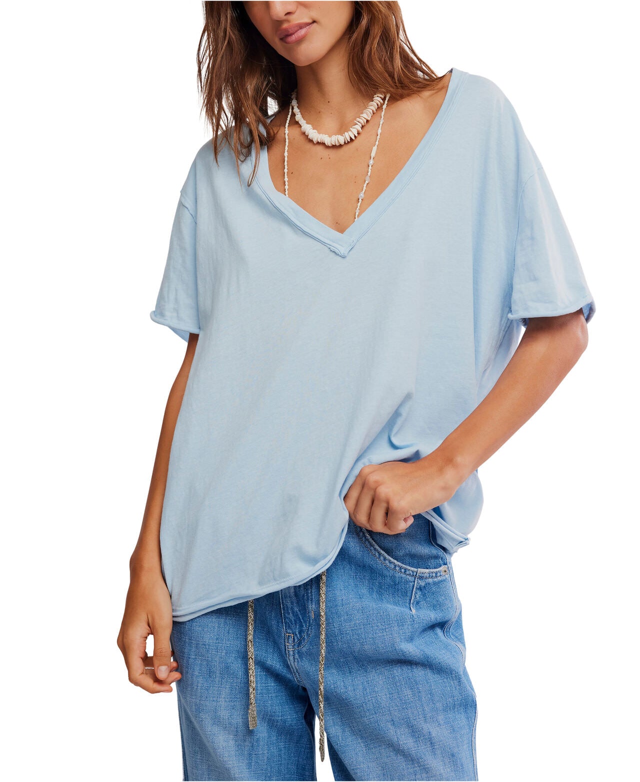 Free People Nina Tee V-Neck