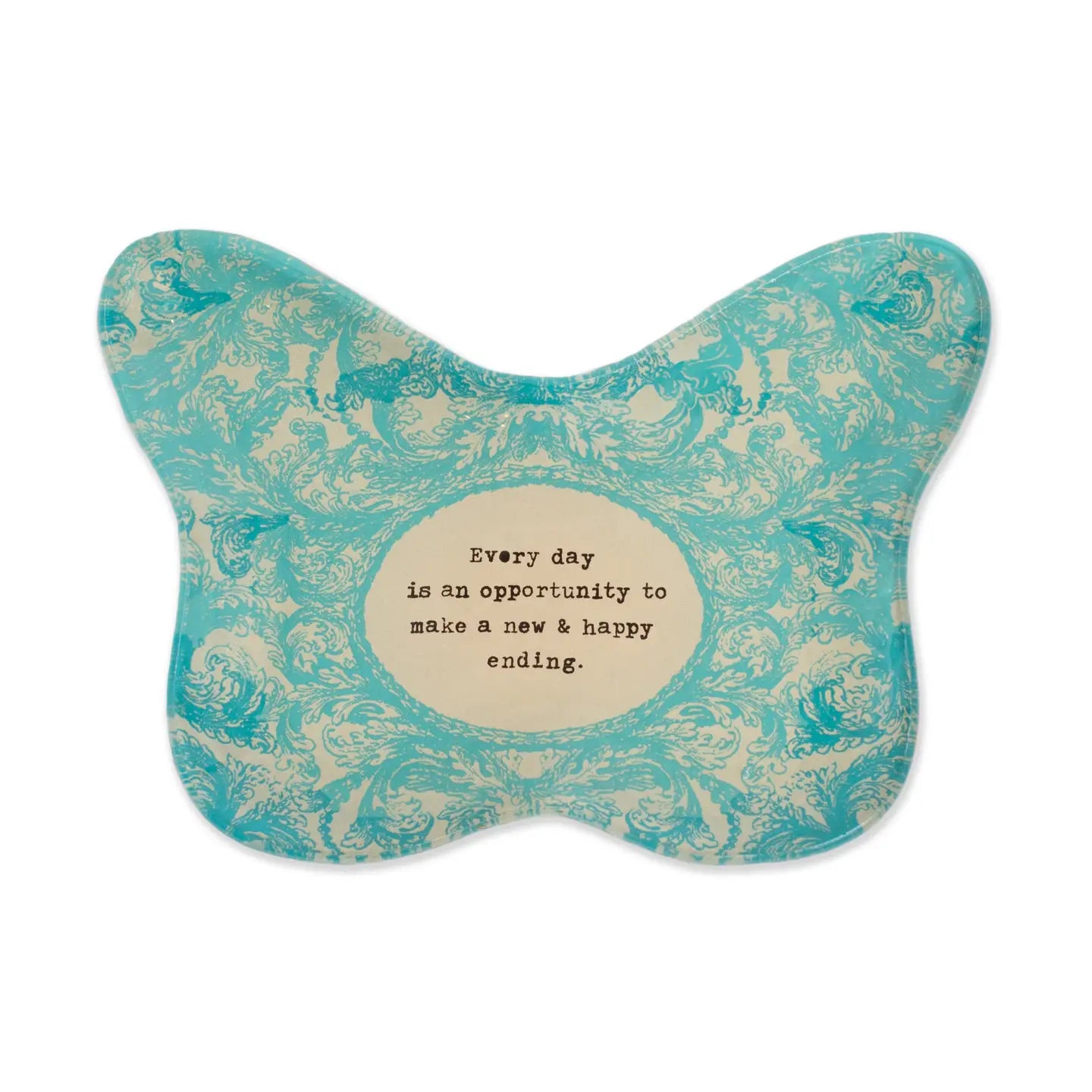 Every Day Is An Opportunity Small Butterfly Decoupage Plate