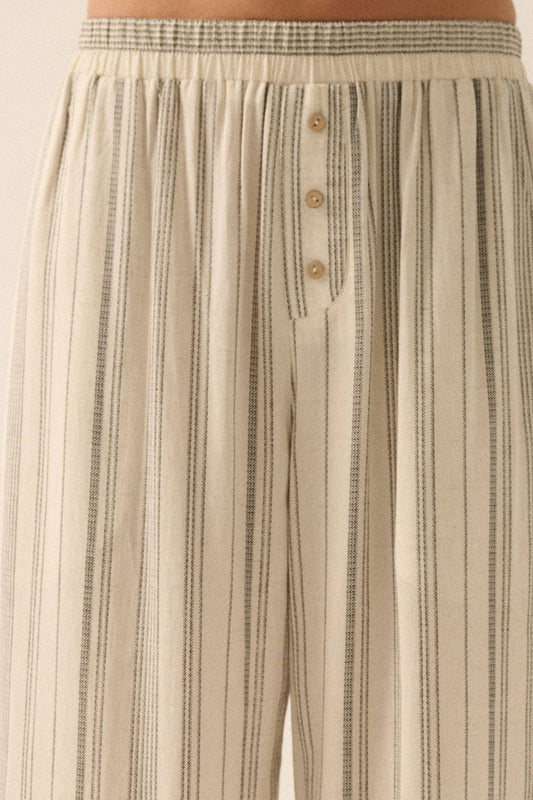 Casey Striped Wide-Leg Pants