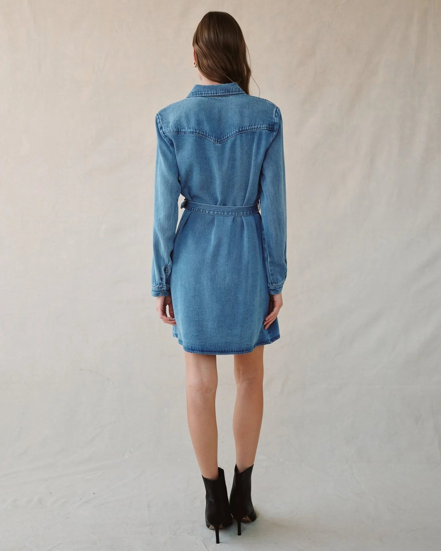 Bella Dahl Flap Pocket Belted Shirt Dress