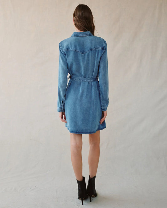 Bella Dahl Flap Pocket Belted Shirt Dress