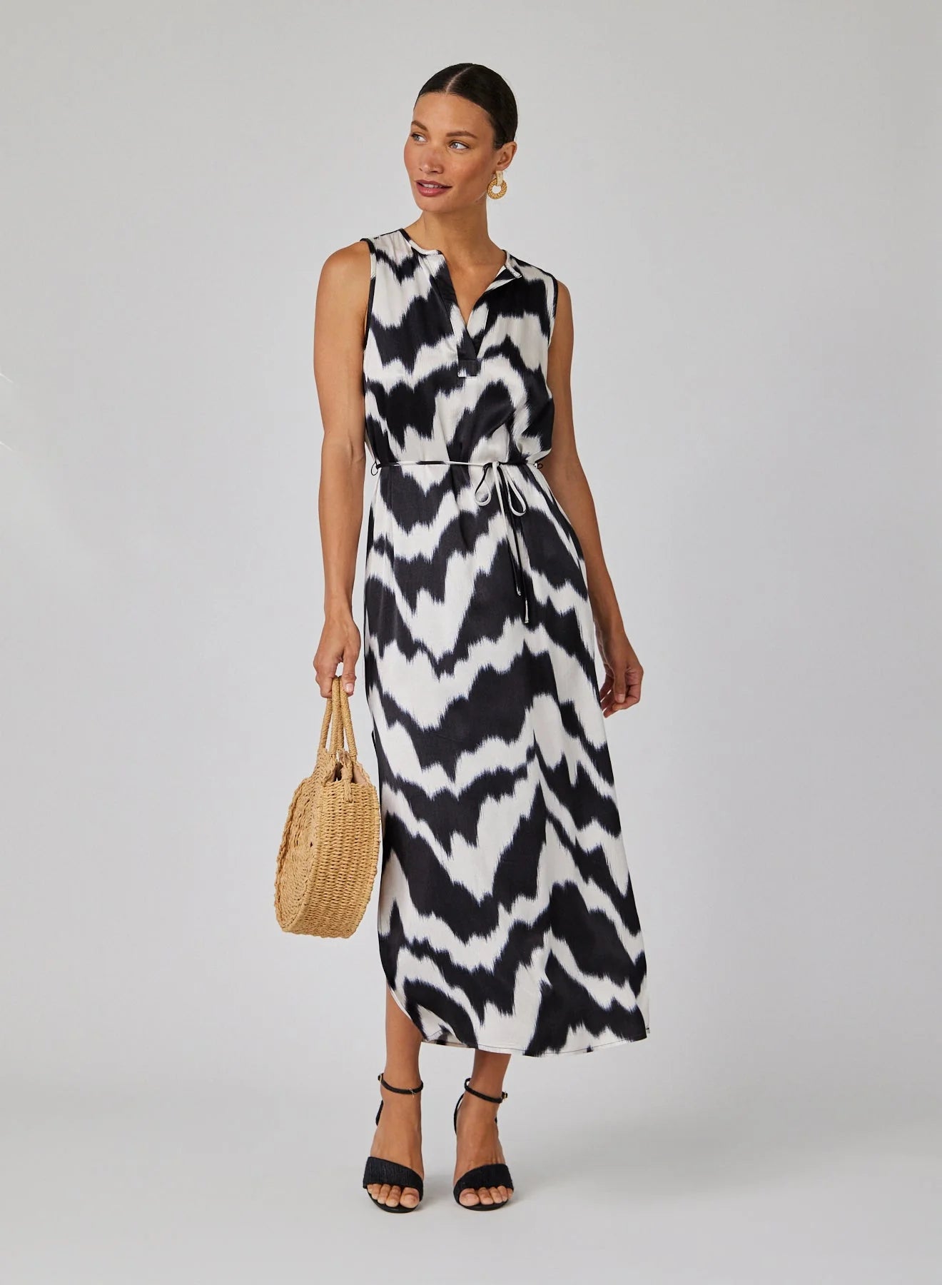 Bella Dahl Sleeveless Belted Maxi Dress
