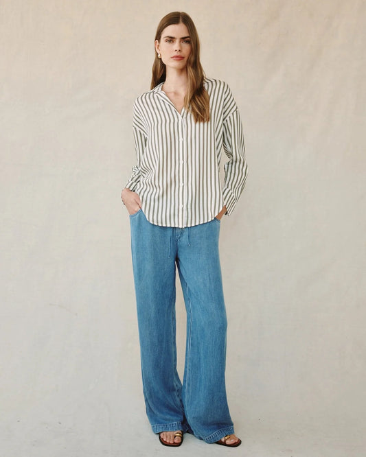 Bella Dahl Stripe Oversized Button Down