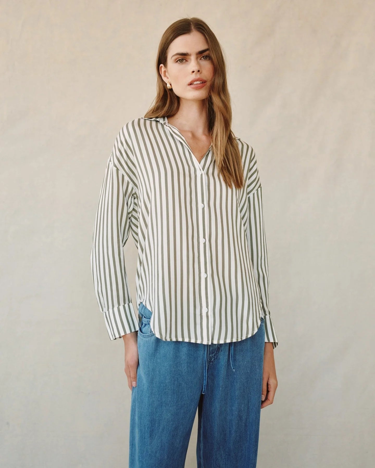 Bella Dahl Stripe Oversized Button Down