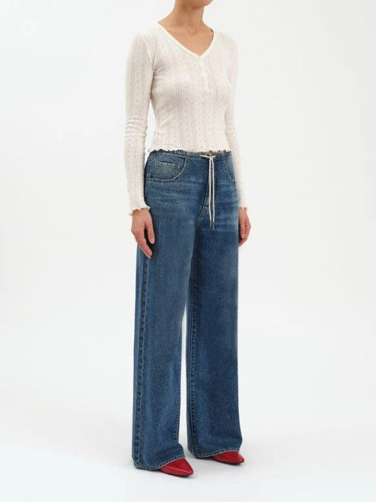 Daze Denim Madison Mid Rise Wide Leg