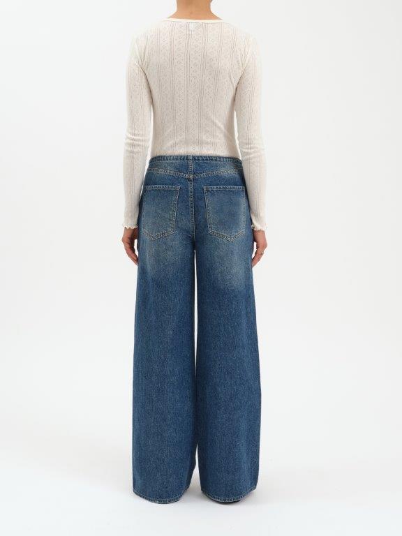 Daze Denim Madison Mid Rise Wide Leg