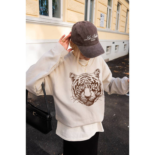 Game Day Vintage Sweatshirt: Sand/Small