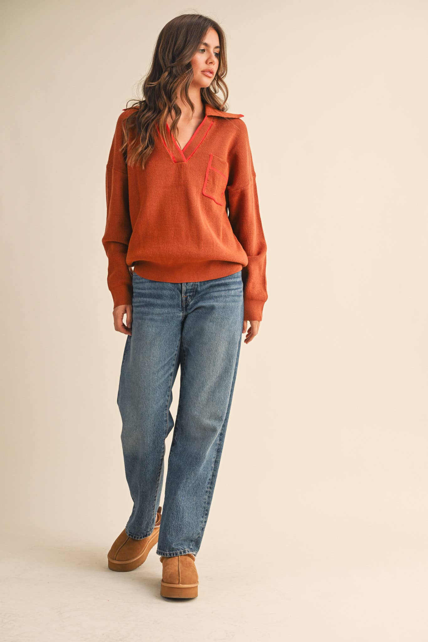 Marissa Ribbed Pullover Sweater