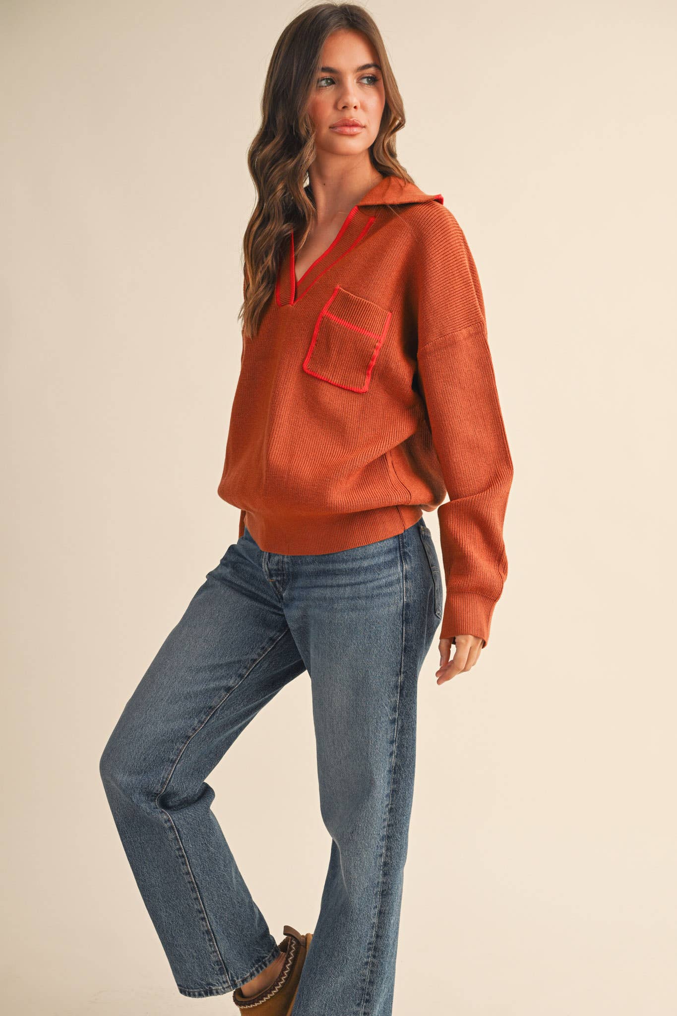Marissa Ribbed Pullover Sweater