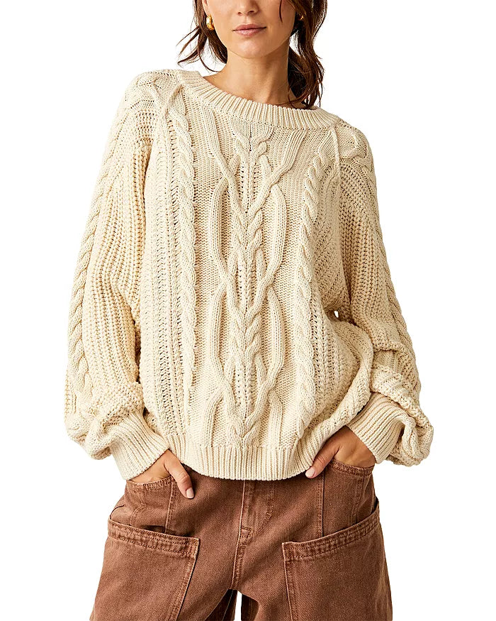 Free People Frankie Cable Sweater
